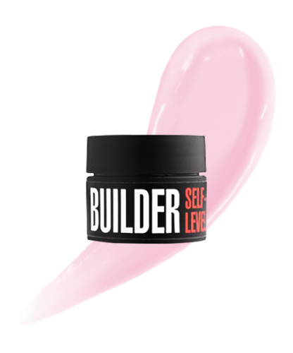Modeling self-leveling gel Builder self-level gel Milky Pink, 13 g